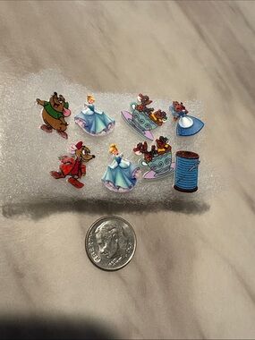 Disney Cinderella handmade stud earrings featuring Jaq & Gus Gus